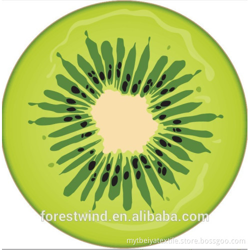 High Quality Fruit Shaped Round Cotton Beach Towel